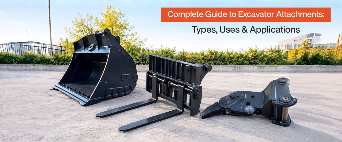 Complete Guide to Excavator Attachments: Types, Uses & Applications